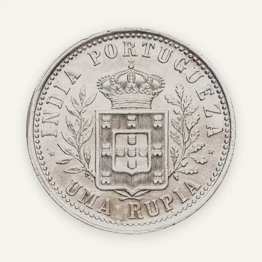 Индия (Португальская) 1 рупия (rupee) 1903, реверс