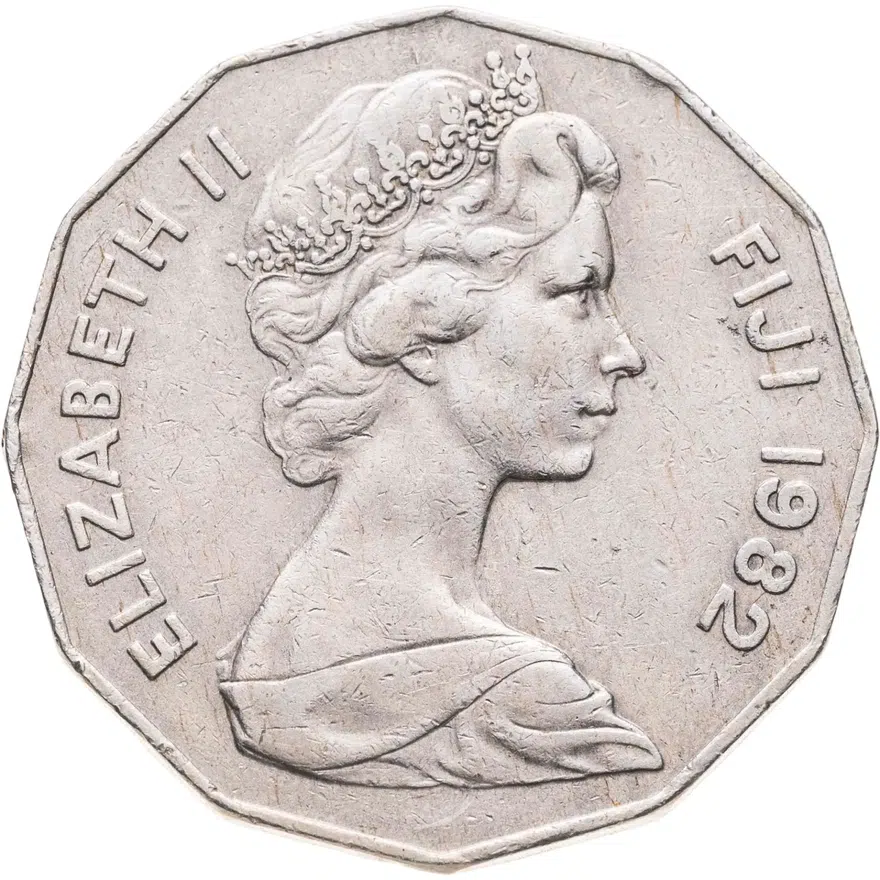 Фиджи 50 центов (cents) 1982, реверс