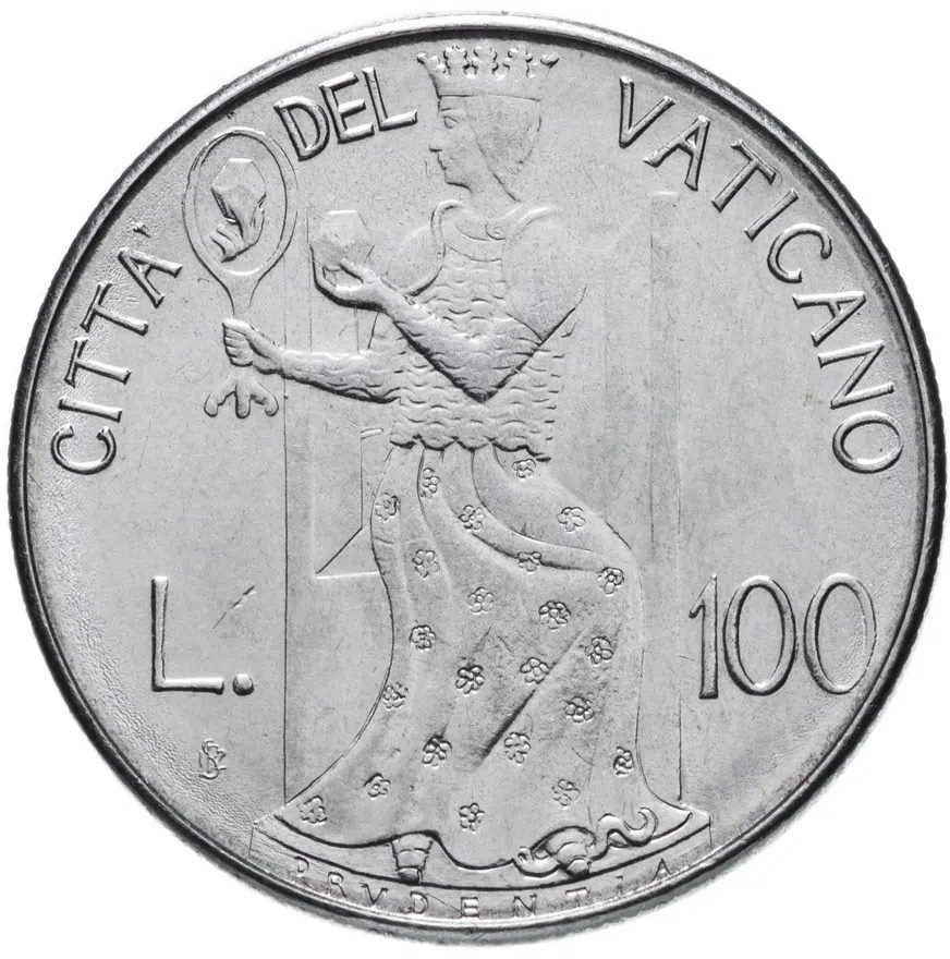 Ватикан 100 лир (lire) 1980