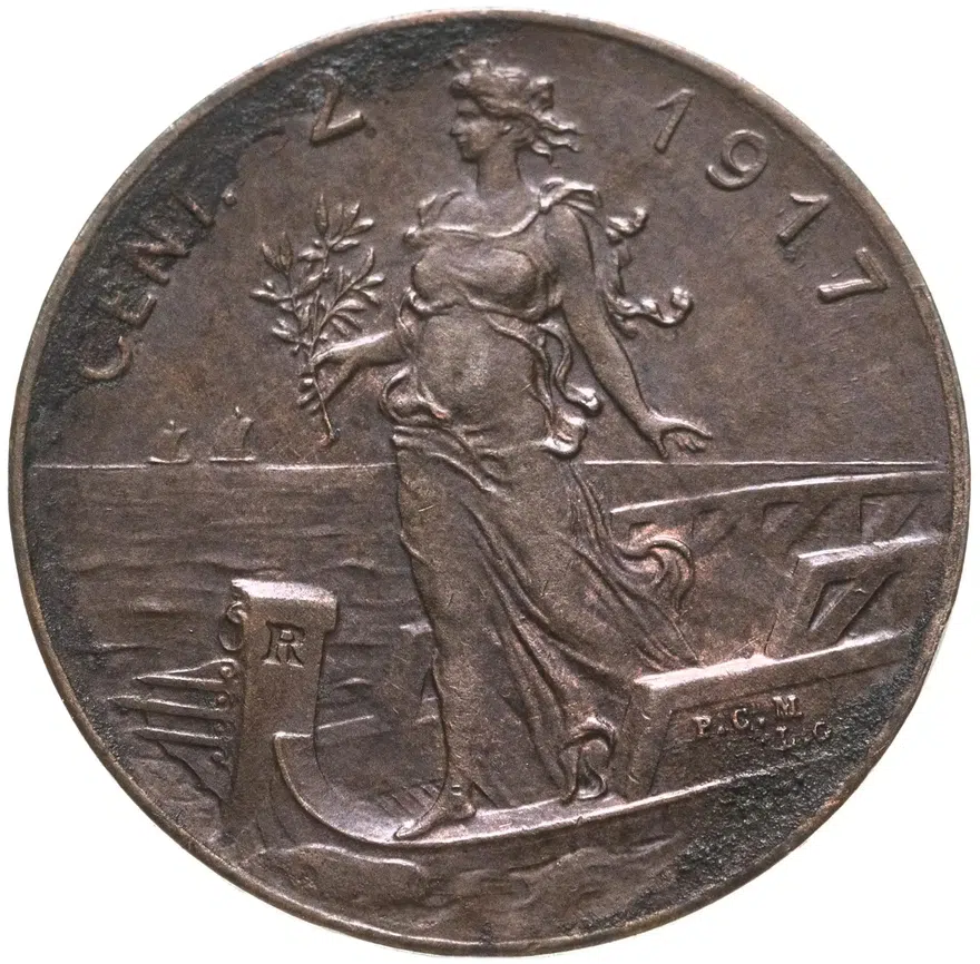 Италия 2 чентезимо (centesimi) 1917, реверс