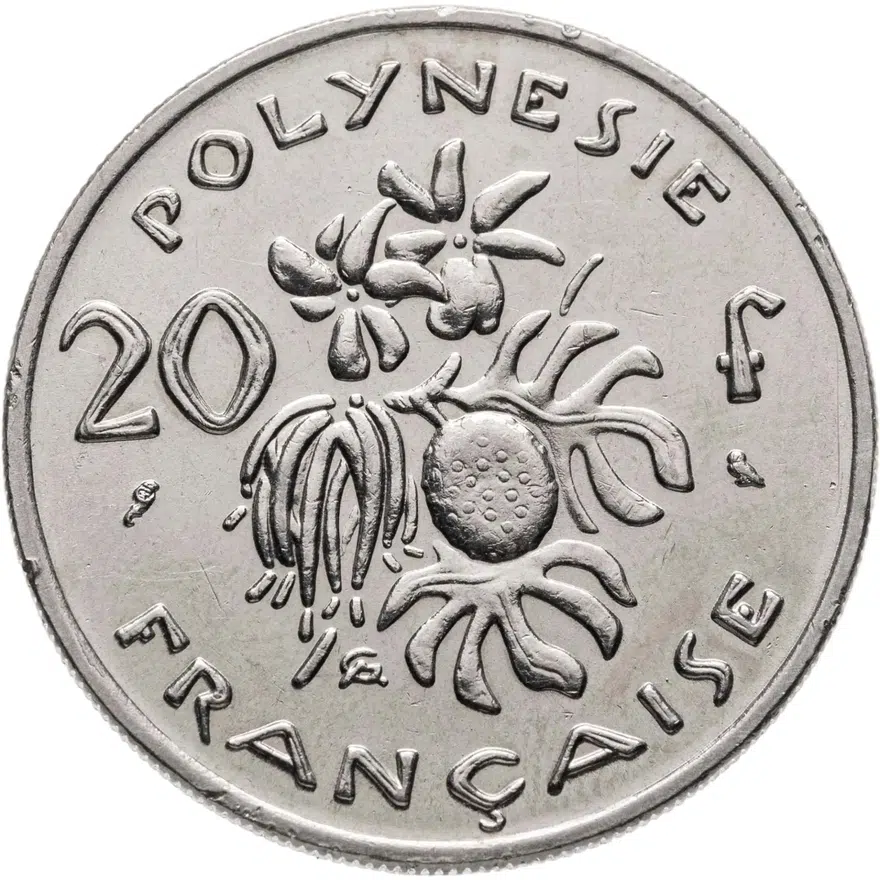 Французская Полинезия 20 франков (francs) 1973