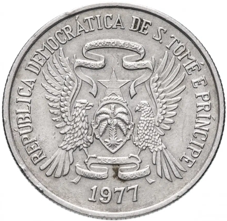 Сан-Томе и Принсипи 10 добр 1977, реверс