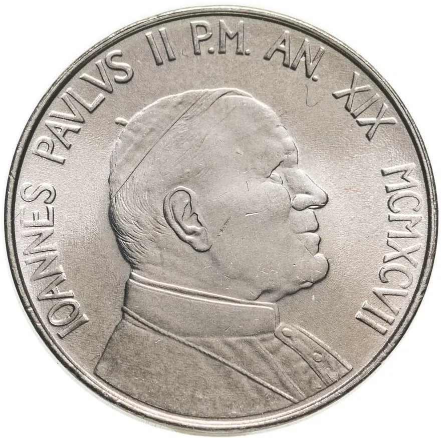 Ватикан 50 лир (lire) 1997