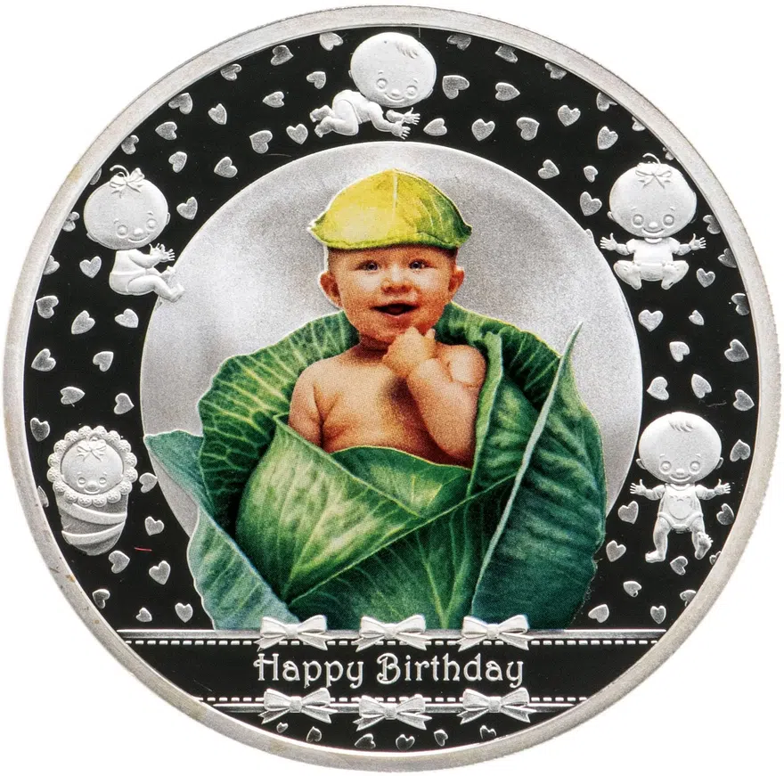 Танзания 1000 шиллингов (shillings) 2014  С днём рождения! В подарочном футляре с детской погремушкой