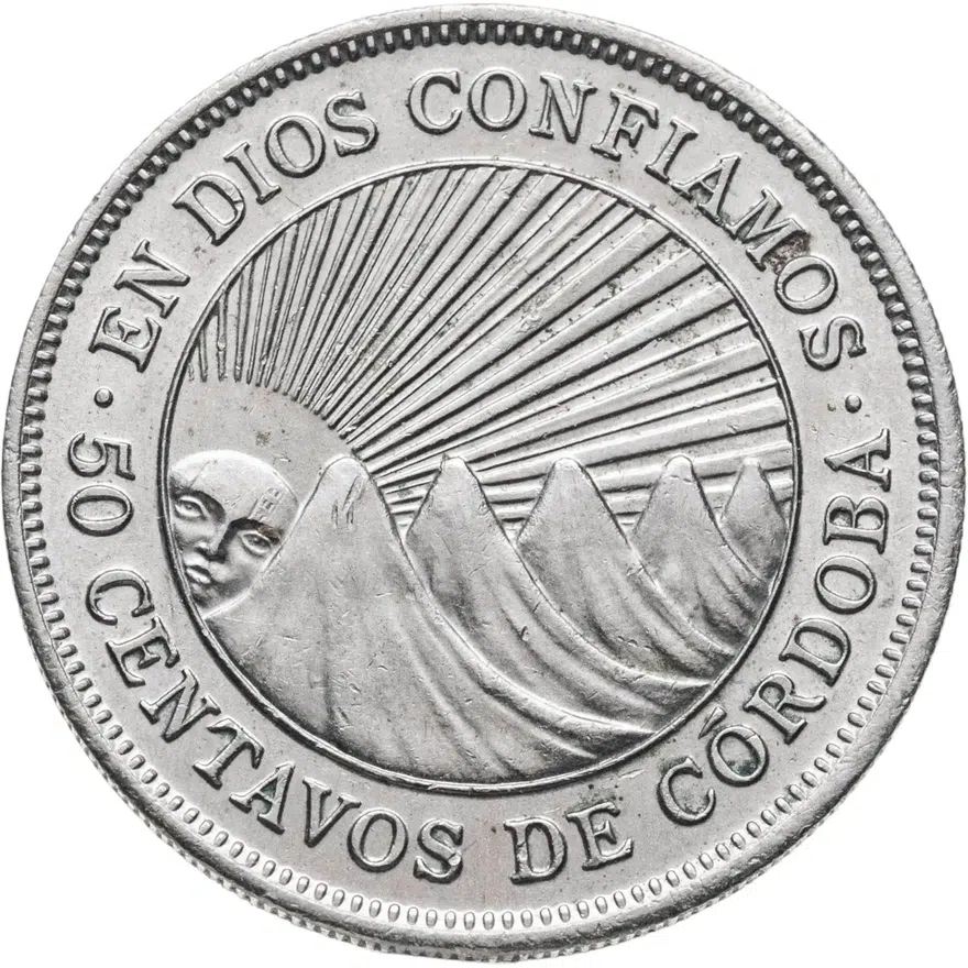 Никарагуа 50 сентаво (centavos) 1974