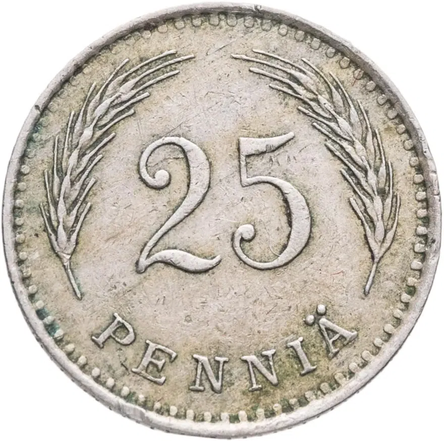 Финляндия 25 пенни (pennia) 1936