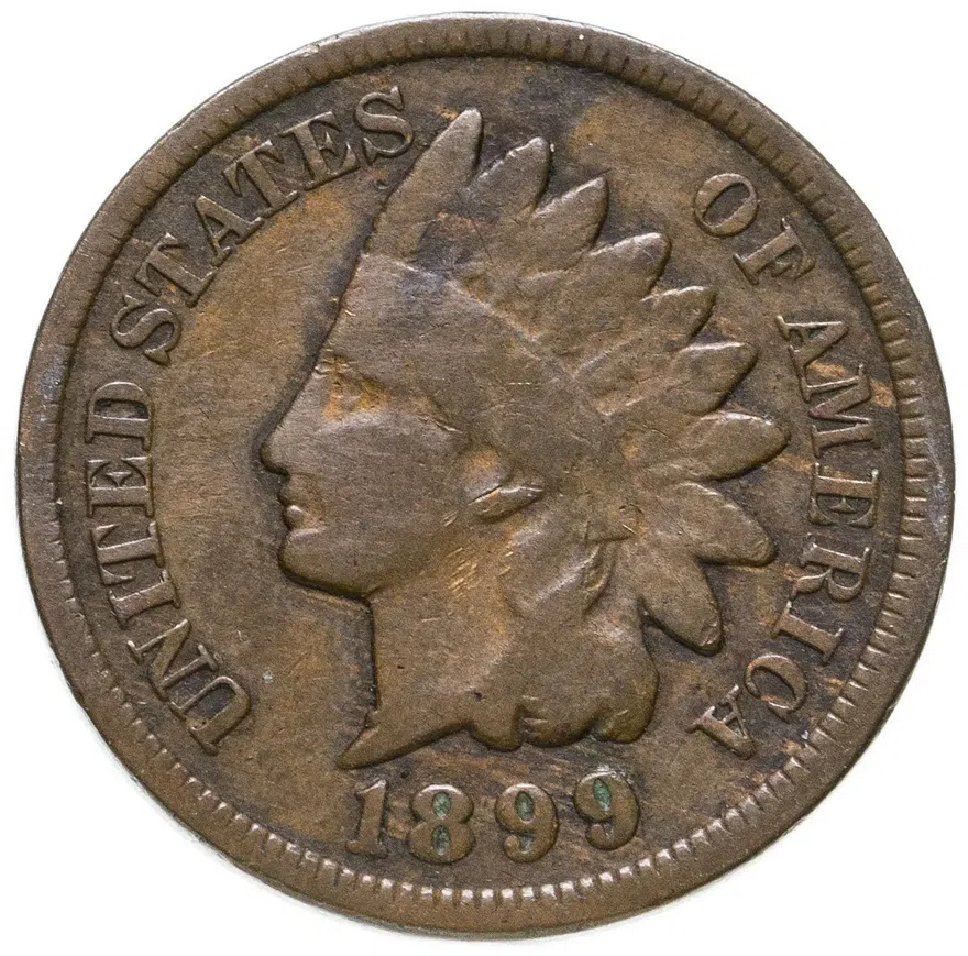 США 1 цент (cent) 1899  Indian Head Cent, реверс