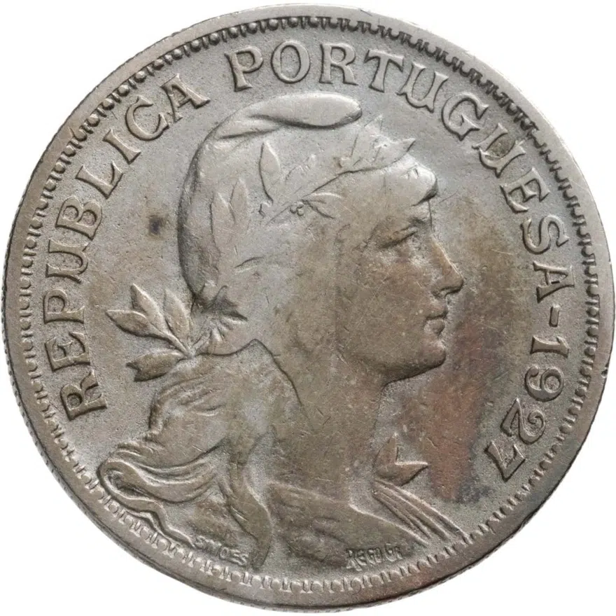 Португалия 50 сентаво (centavos) 1927