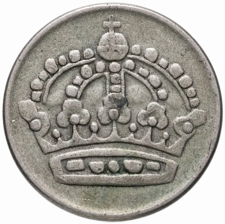 Швеция 50 эре (ore) 1954, реверс