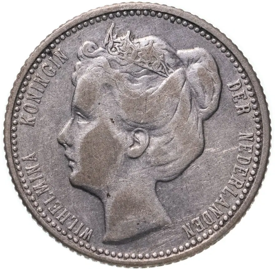 Нидерланды 25 центов (cents) 1905