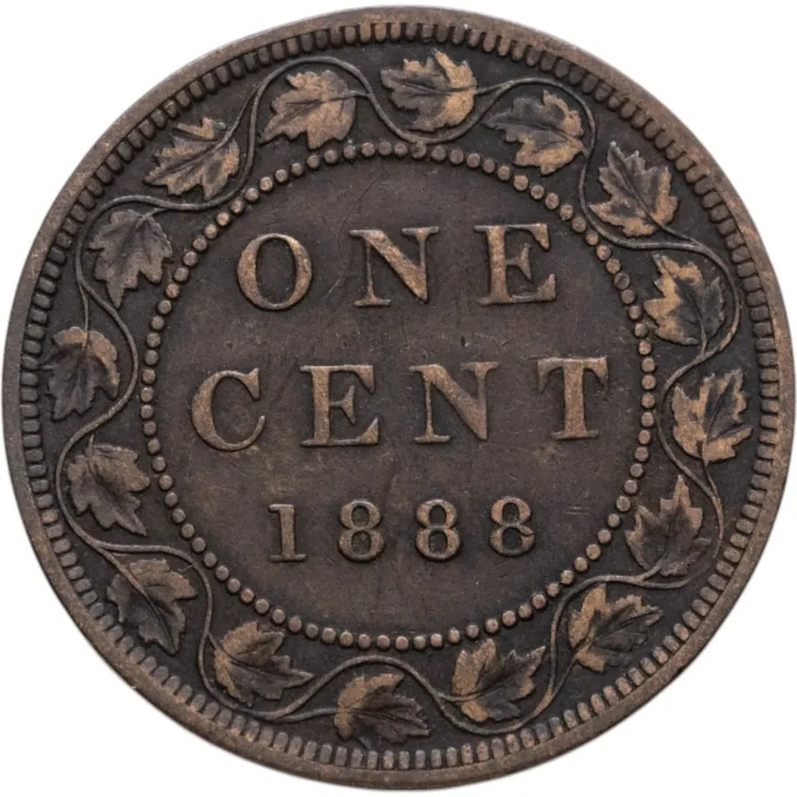 Канада 1 цент (cent) 1888, реверс