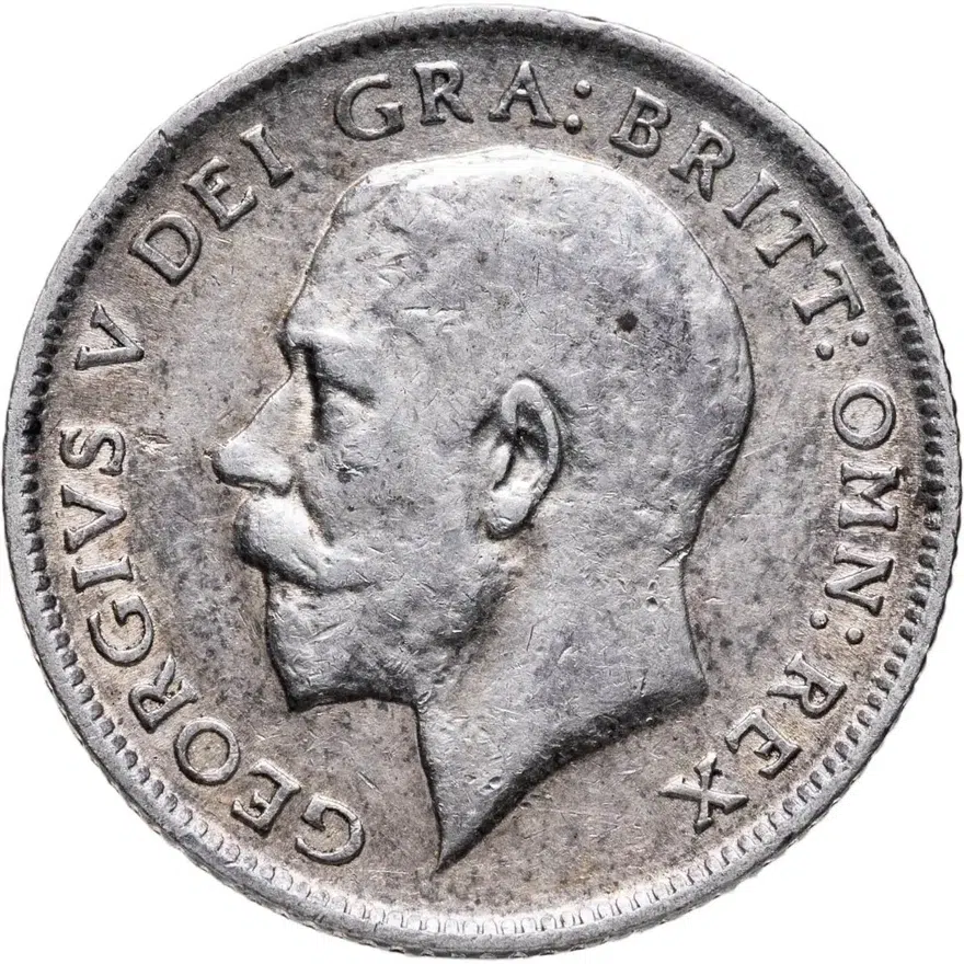 Великобритания 6 пенсов (pence) 1914, реверс
