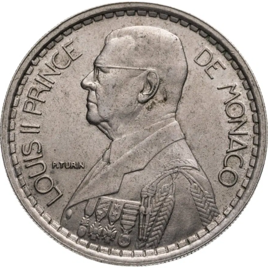 Монако 20 франков (francs) 1947