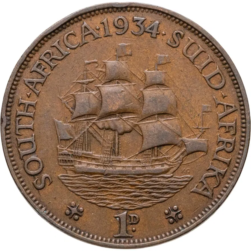 ЮАР 1 пенни (penny) 1934