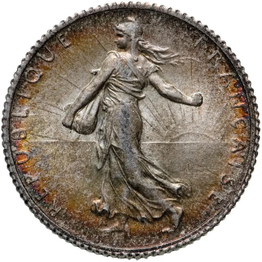 Франция 1 франк 1916, реверс