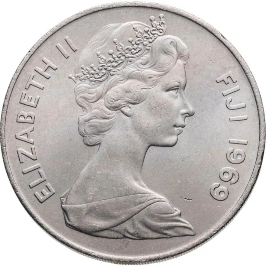 Фиджи 1 доллар 1969, реверс