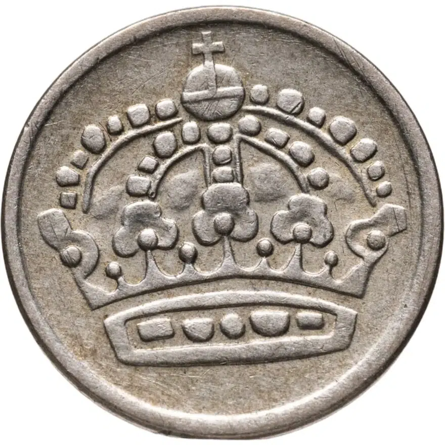 Швеция 10 эре (ore) 1956, реверс