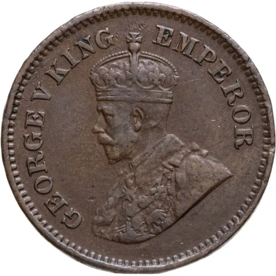 Индия (Британская) 1/2 пайса (pise) 1912
