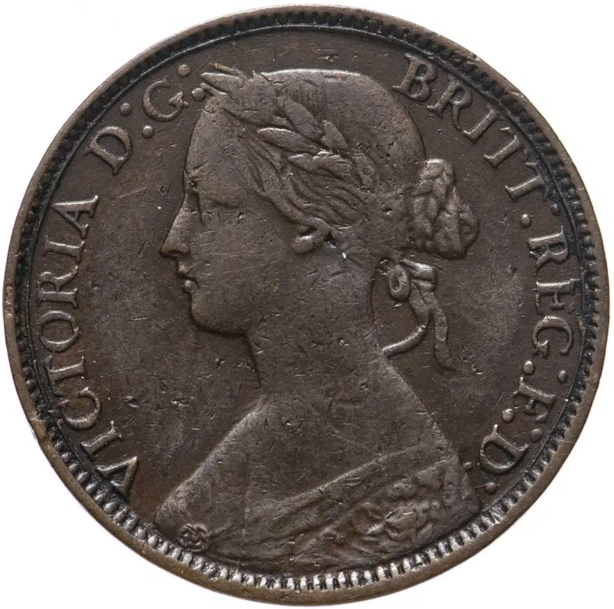 Великобритания 1 фартинг (farthing) 1860