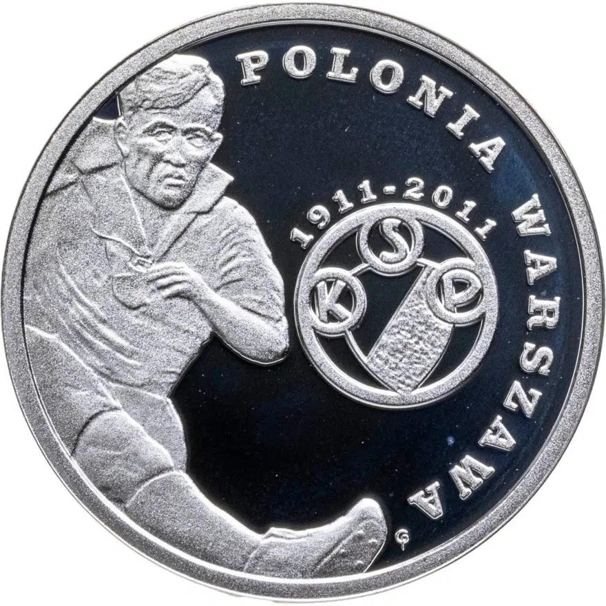 Польша 5 злотых (zlotych) 2011  Польские футбольные клубы - Полония Варшава