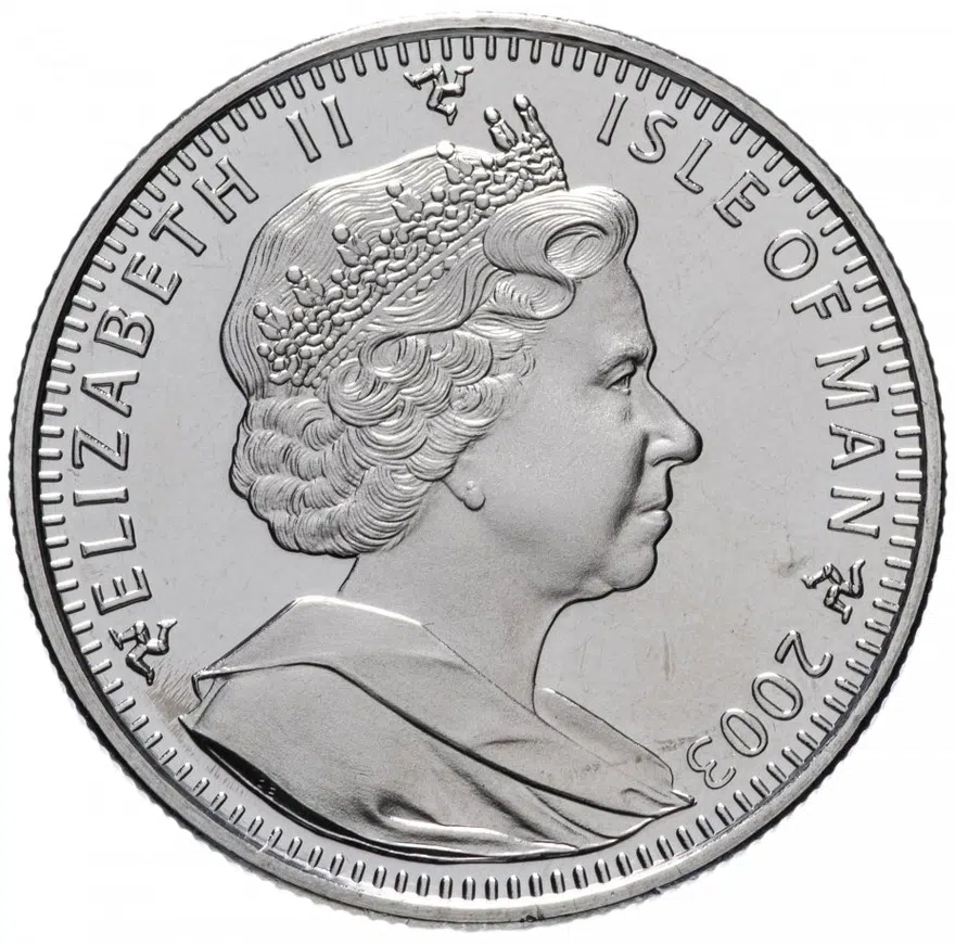 Остров Мэн 1 крона (crown) 2003 "Кошки - Балийская кошка", реверс