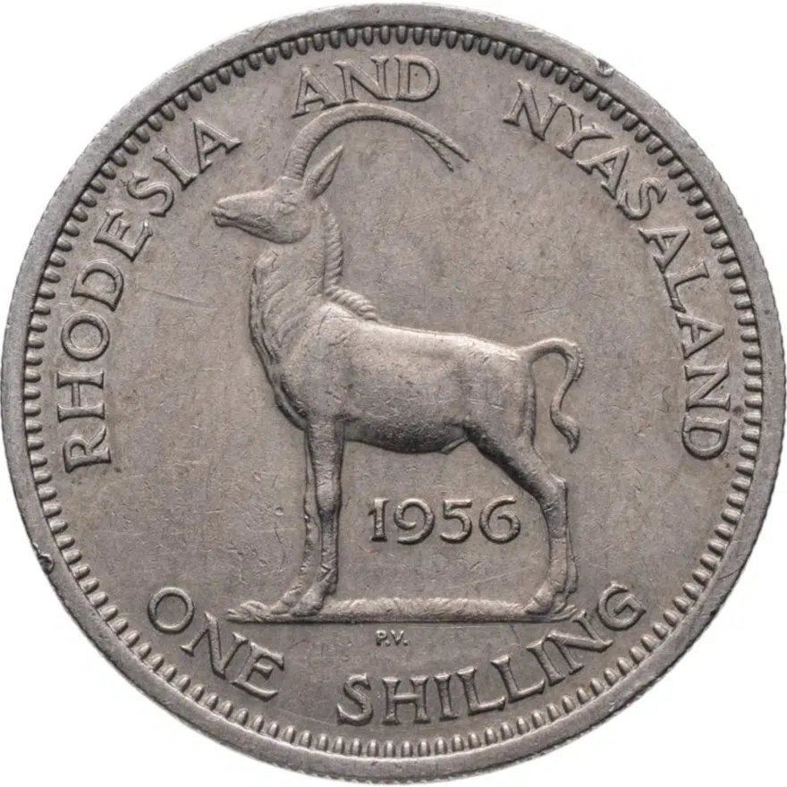 Родезия и Ньясаленд 1 шиллинг (shilling) 1956