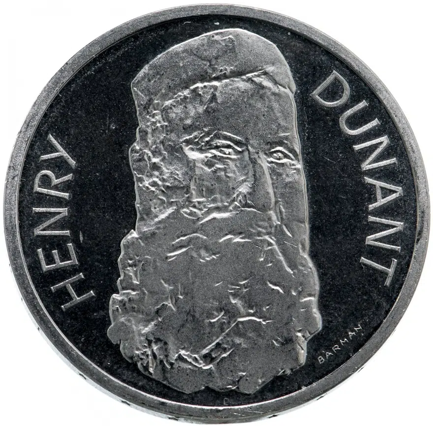 Швейцария 5 франков (francs) 1978   "150 лет со дня рождения Анри Дюнана", реверс