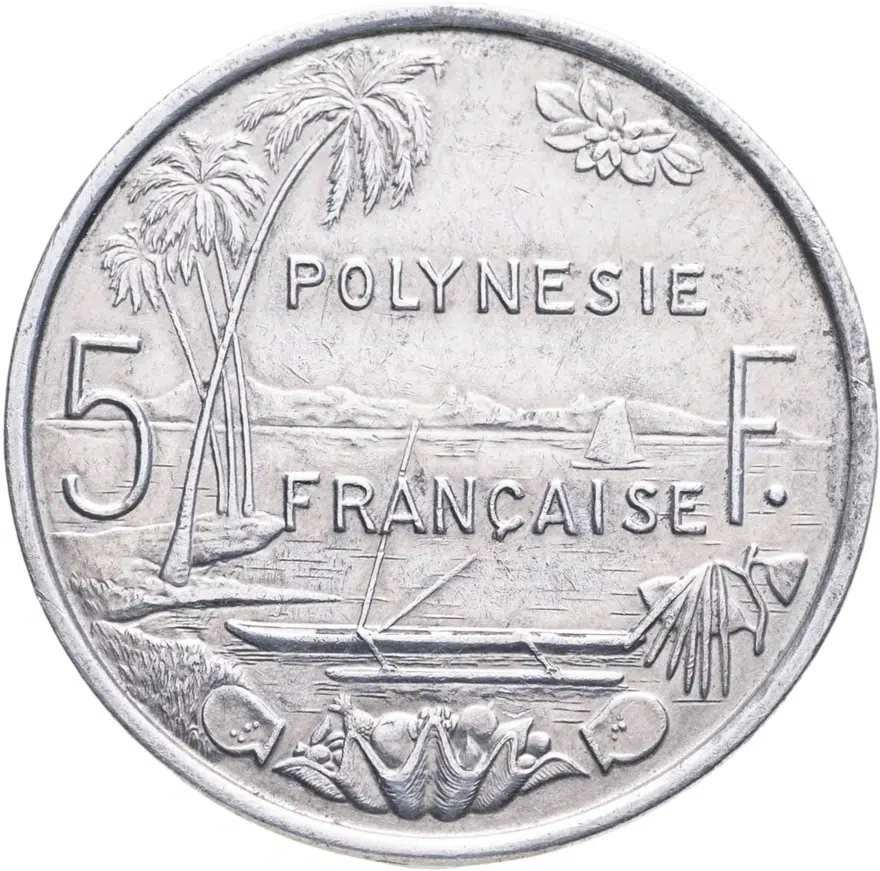 Французская Полинезия 5 франков (francs) 1994