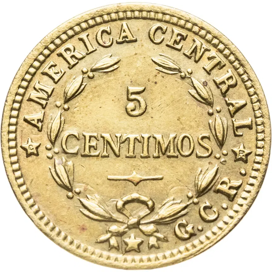 Коста-Рика 5 сентимо (centimos) 1940, аверс