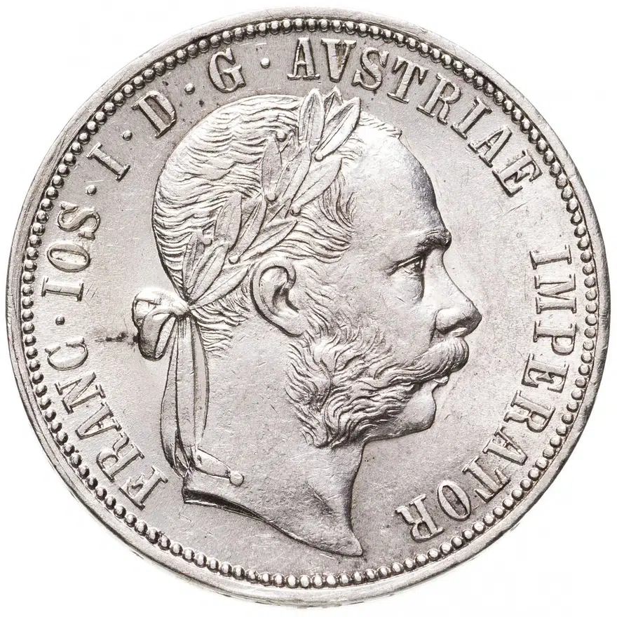 Австро-Венгрия 1 флорин 1888, аверс