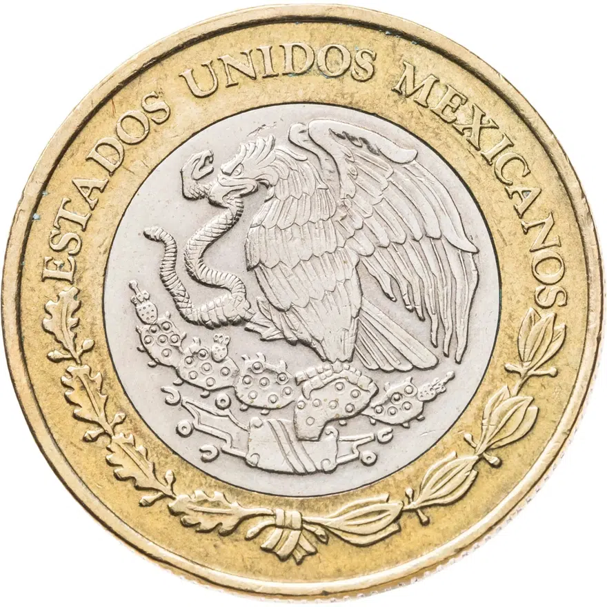 Мексика 10 песо (pesos) 2011, аверс