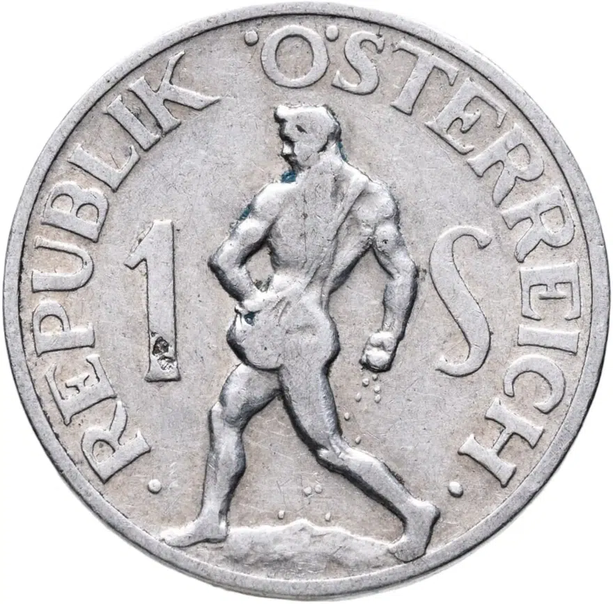 Австрия 1 шиллинг (shilling) 1947