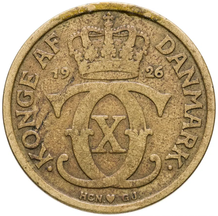 Дания 1 крона (krone) 1926, реверс