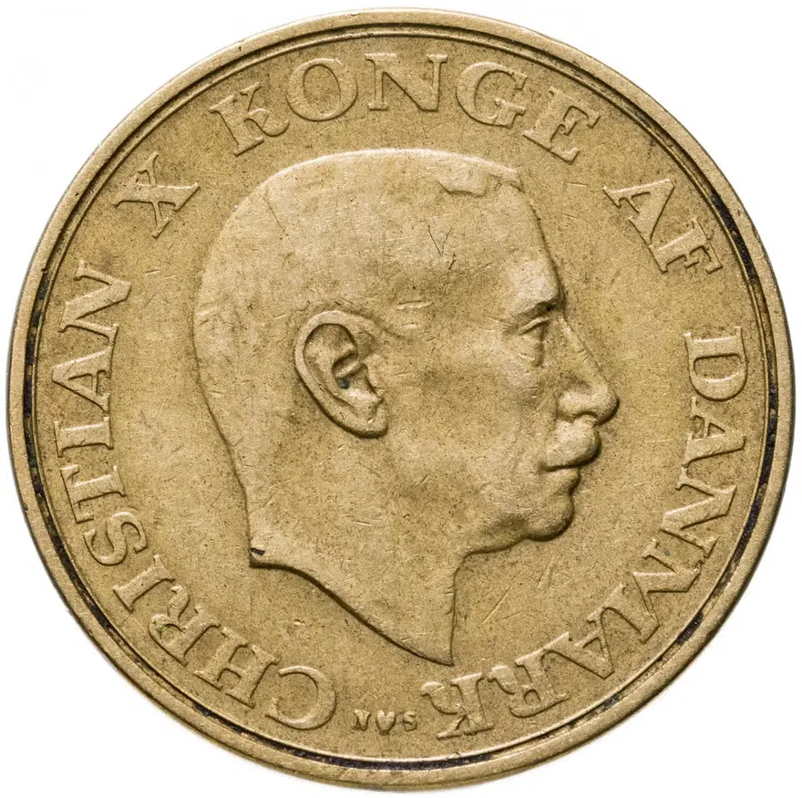 Дания 1 крона (crown) 1946, реверс