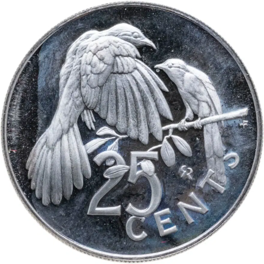 Британские Виргинские острова 25 центов (cents) 1976