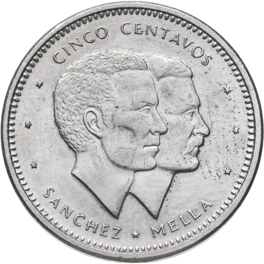 Доминикана 5 сентаво (centavos) 1986, реверс