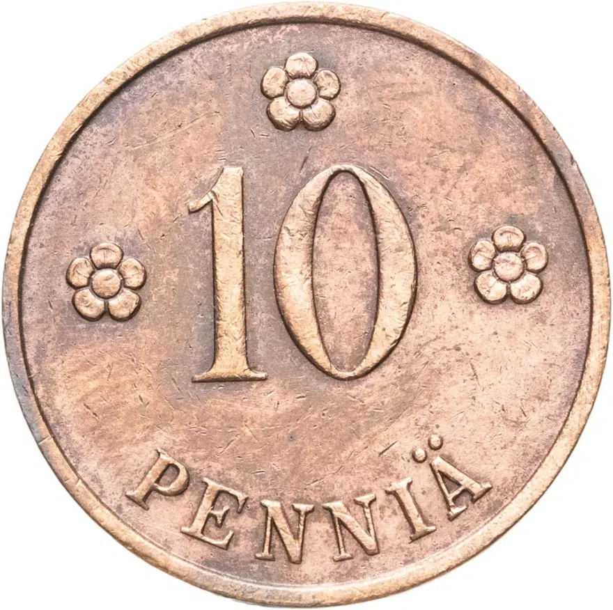 Финляндия 10 пенни (pennia) 1937