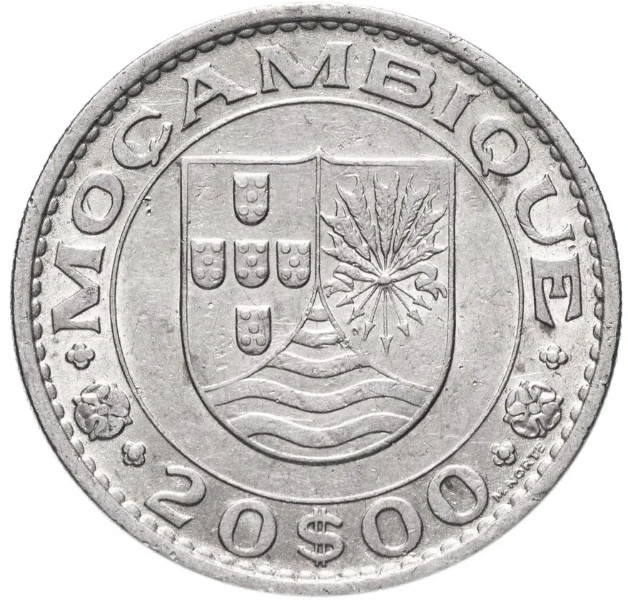 Мозамбик 20 эскудо (escudos) 1972