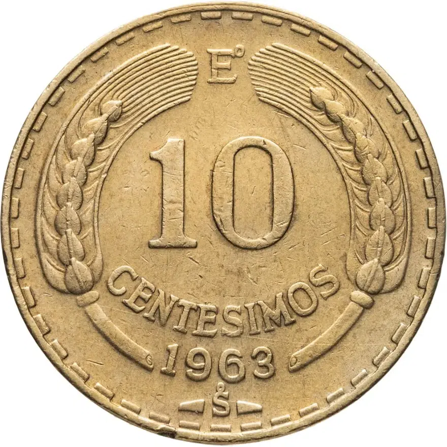 Чили 10 сентесимо (centesimos) 1963