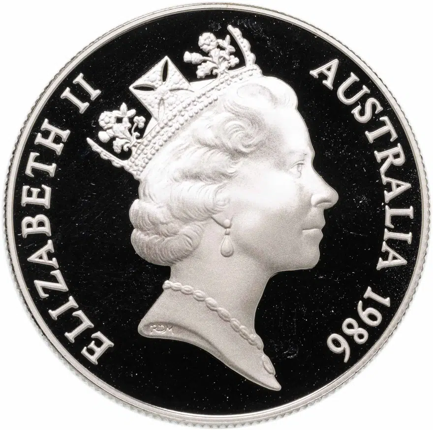 Австралия 10 долларов (dollars) 1986  150 лет Австралии - штат Южная Австралия, реверс