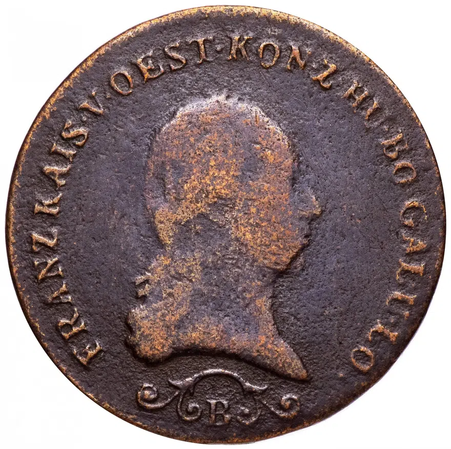 Австрия 3 крейцера 1812, реверс