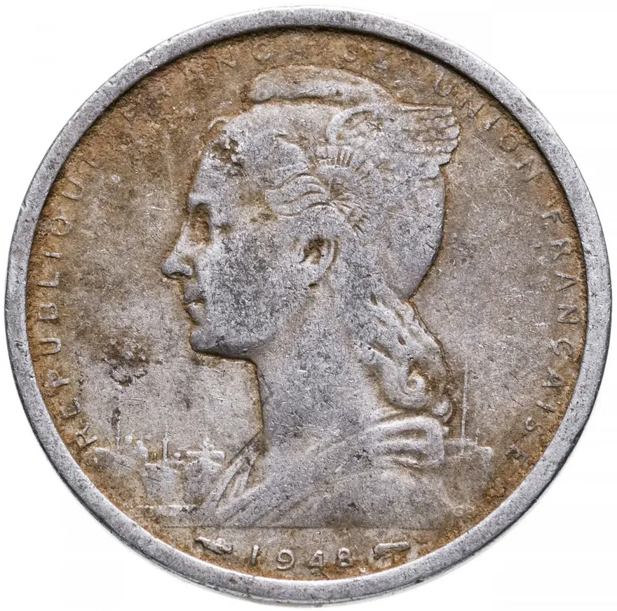 Французская Западная Африка 2 франка (francs) 1948