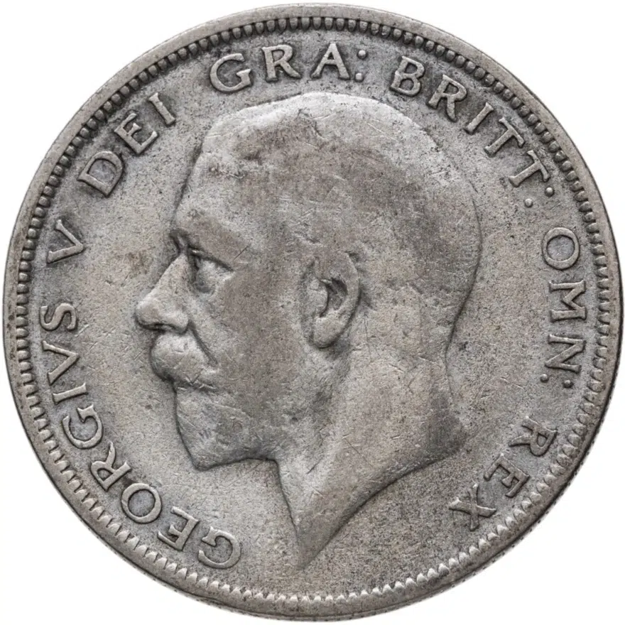 Великобритания 1/2 кроны (crown) 1932, аверс