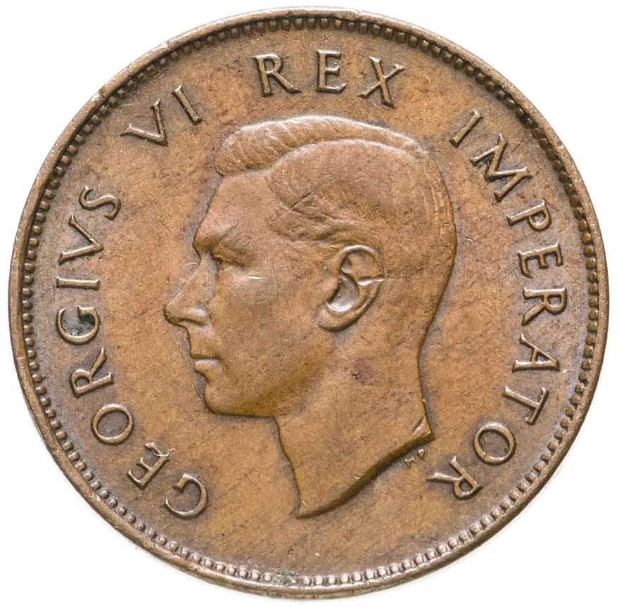 ЮАР 1/4 пенни (penny) 1947, реверс