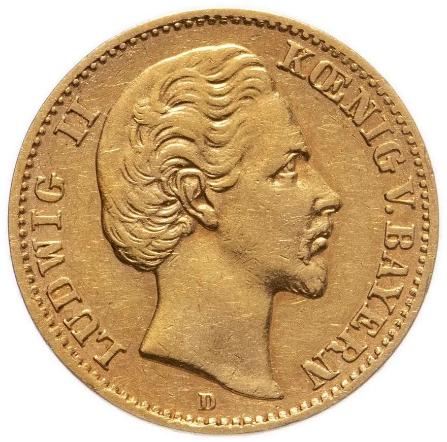Германия (Империя) 10 марок (mark) 1872