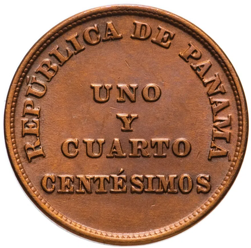 Панама 1 1/4 сентесимо (centesimo) 1940
