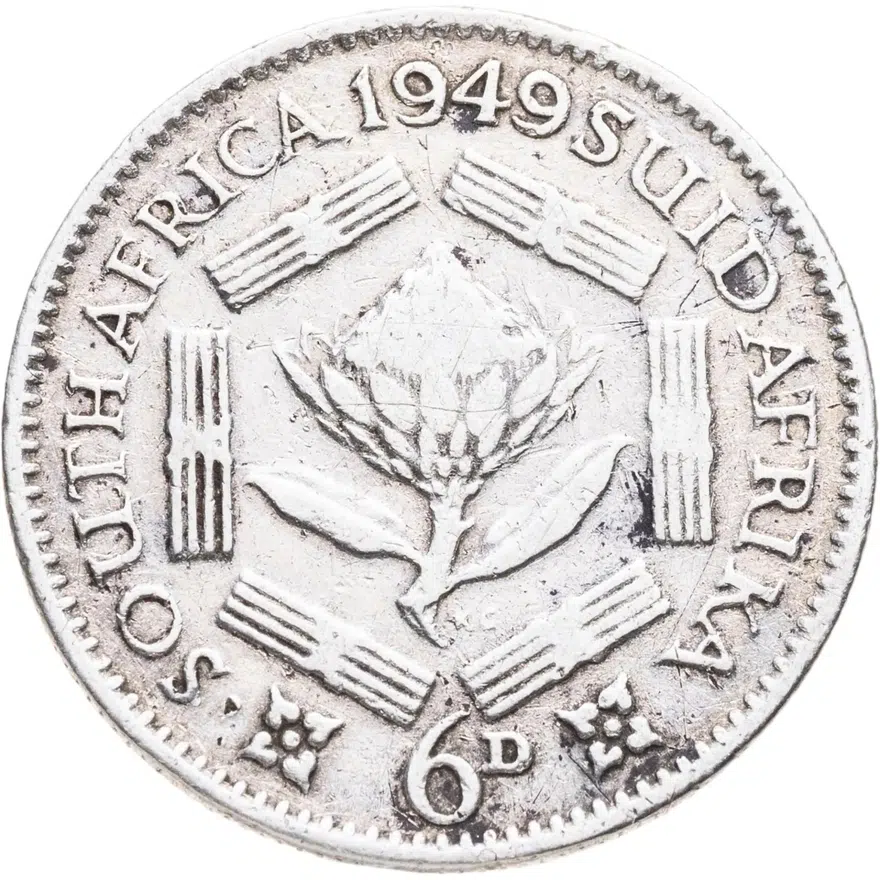 ЮАР 6 пенсов (pence) 1949