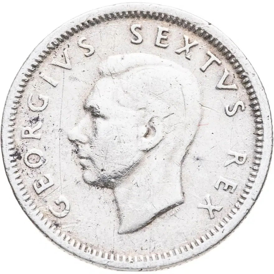 ЮАР 6 пенсов (pence) 1949, реверс