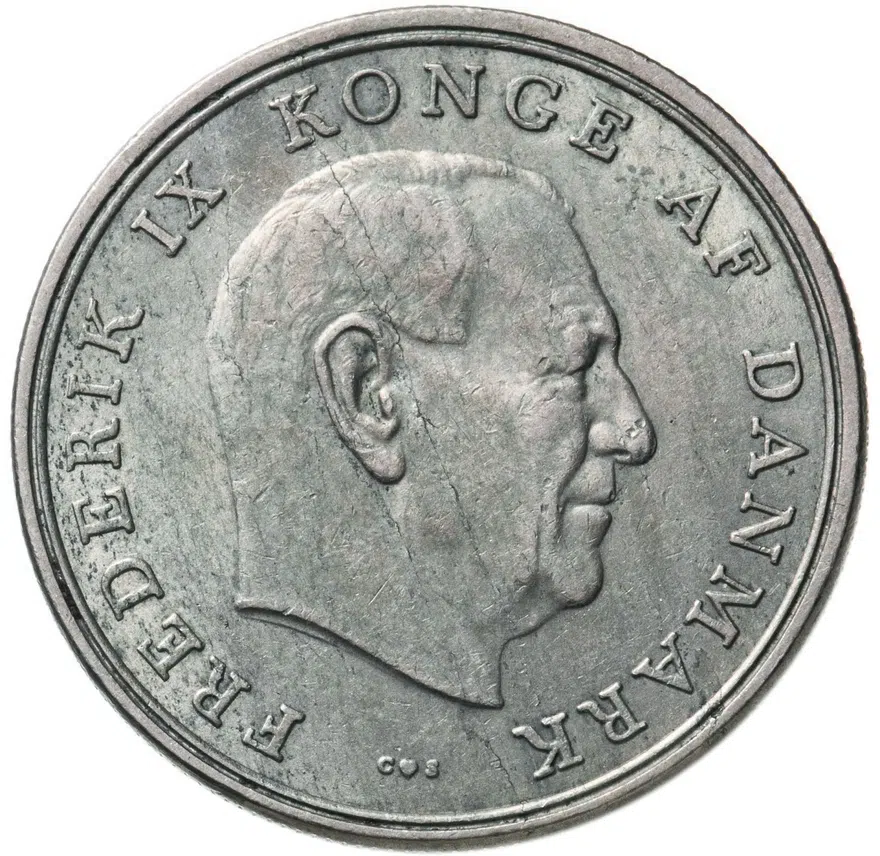 Дания 5 крон (kroner) 1961, аверс