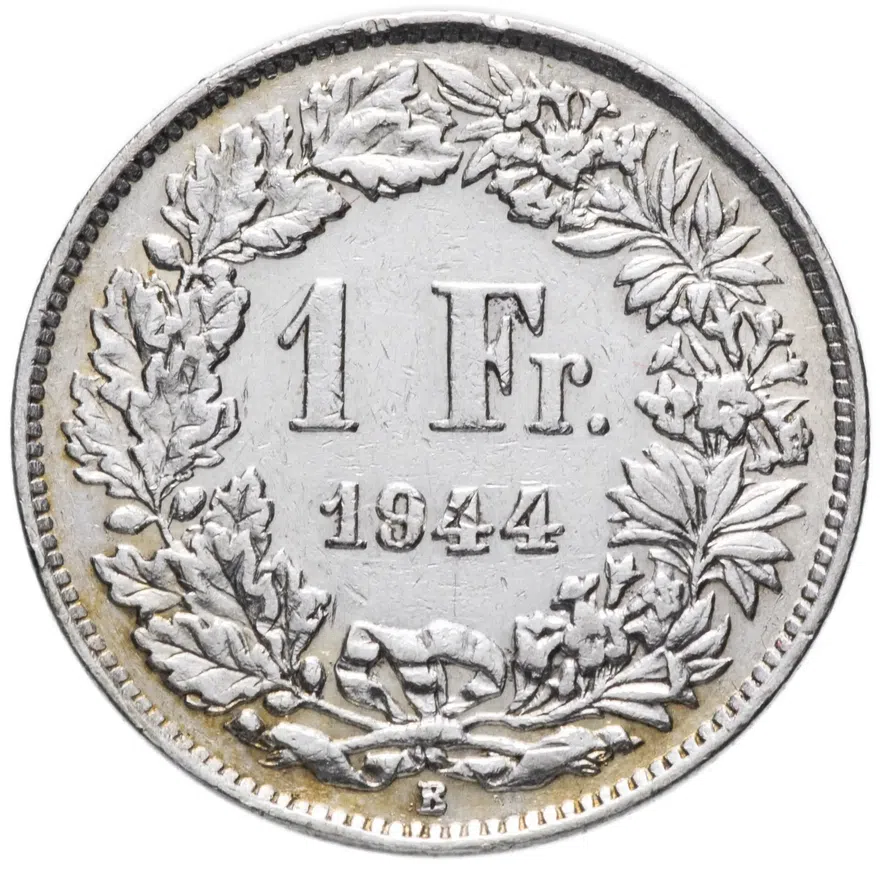 Швейцария 1 франк 1944